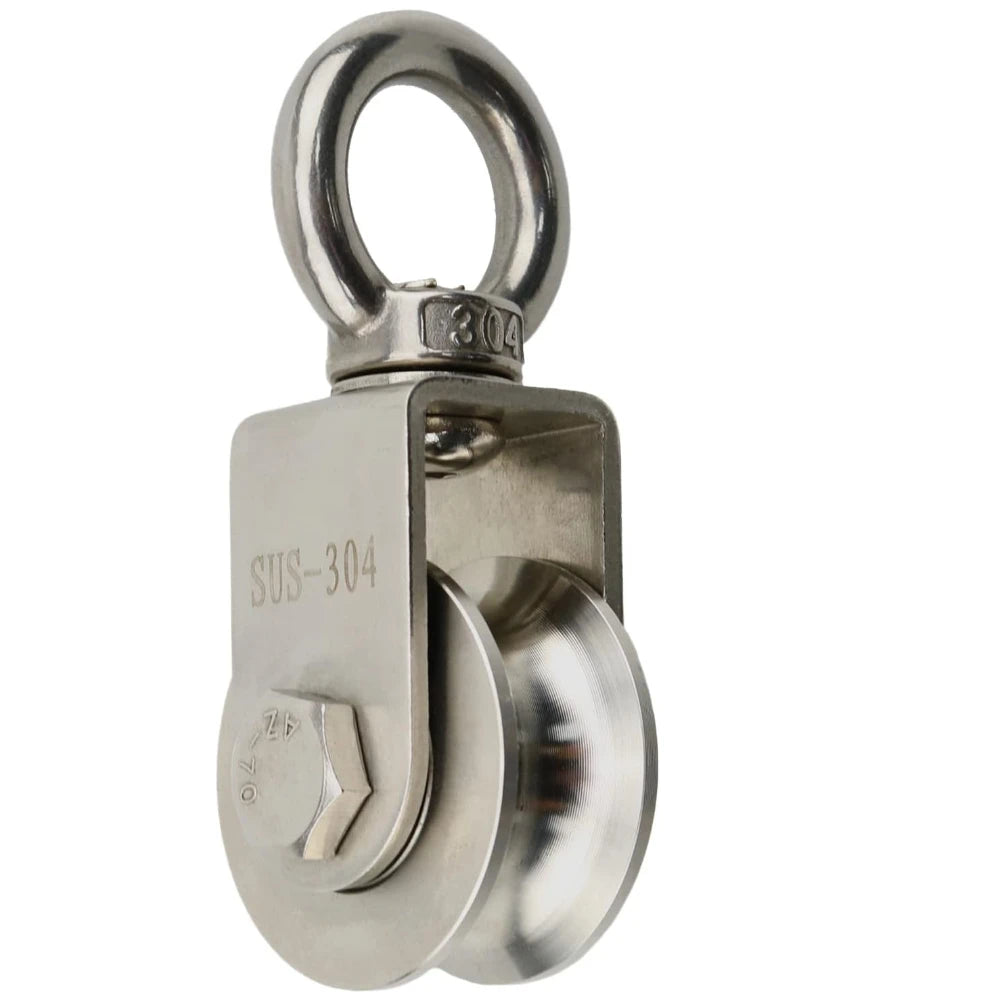U-Type Swivel Pulley 304 Stainless Steel 350KG Heavy Duty Swivel Pulley Block Richie's