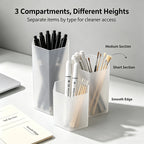 Hexagonal Transparent Pen Holder – Multi-Compartment Organizer Pen & Desk Organizer Richie's
