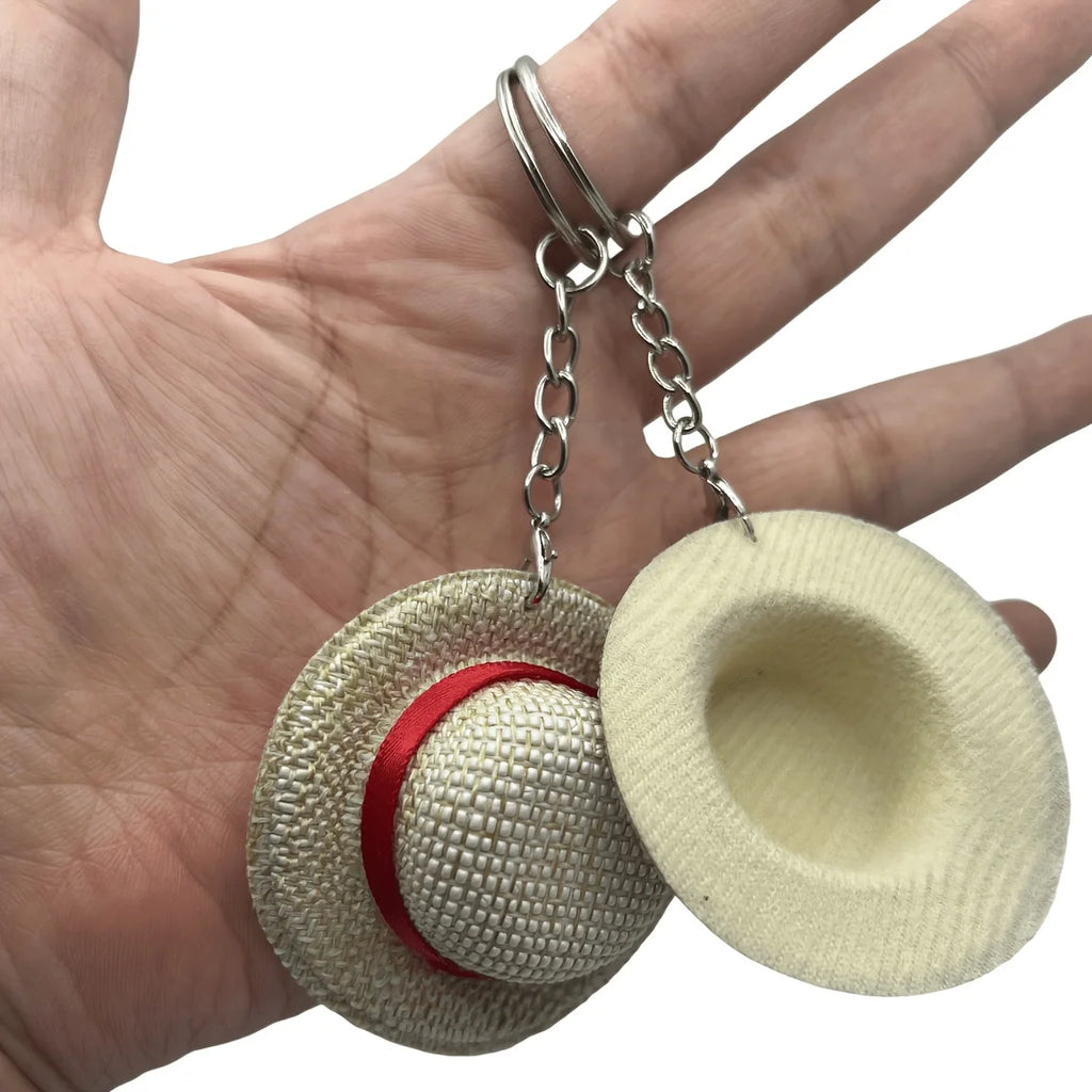 2pcs Anime Straw Hat Keychain Handmade Bag Charm Gift Set Anime Bag Charm Richie's