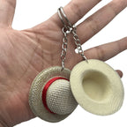 2pcs Anime Straw Hat Keychain Handmade Bag Charm Gift Set Anime Bag Charm Richie's