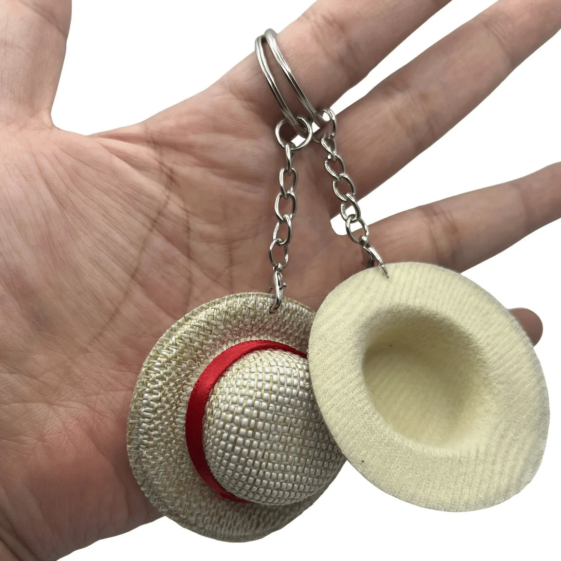 2pcs Anime Straw Hat Keychain Handmade Bag Charm Gift Set Anime Bag Charm Richie's