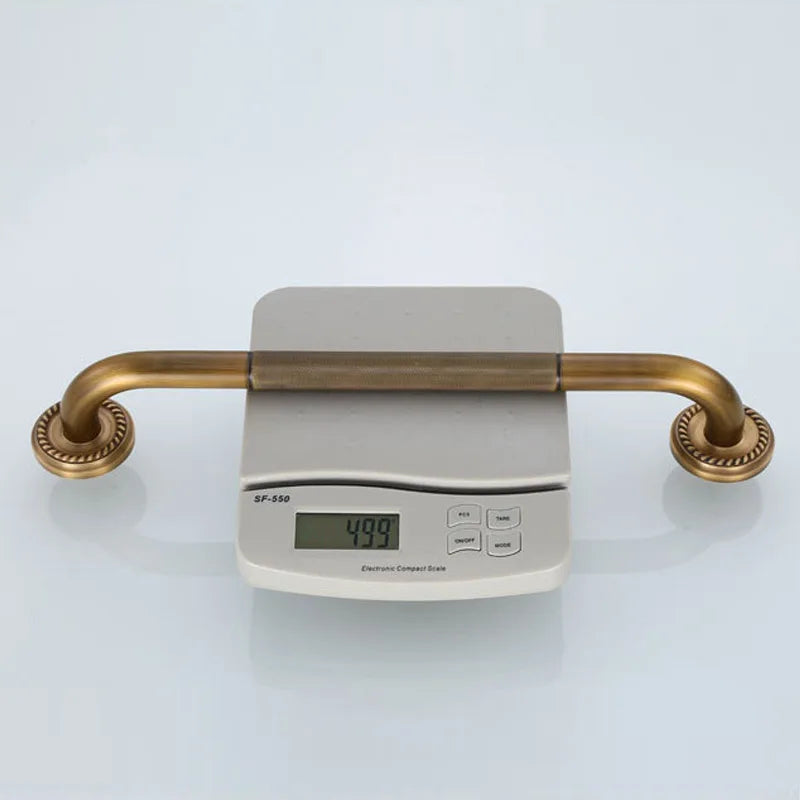 HOBHE Antique Bronze Brass 50cm Bathroom Grab Bar Handrail Bathroom Grab Bar Richie's