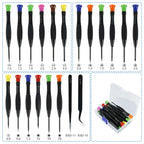 18/20Pc Precision Screwdriver Set with Tweezers | Watch & Electronics Precision Screwdriver Set Richie's