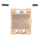 Stackable SMT SMD Component Storage Box – Small Parts Organizer Small Parts Organizer Richie's yellow-5pcs