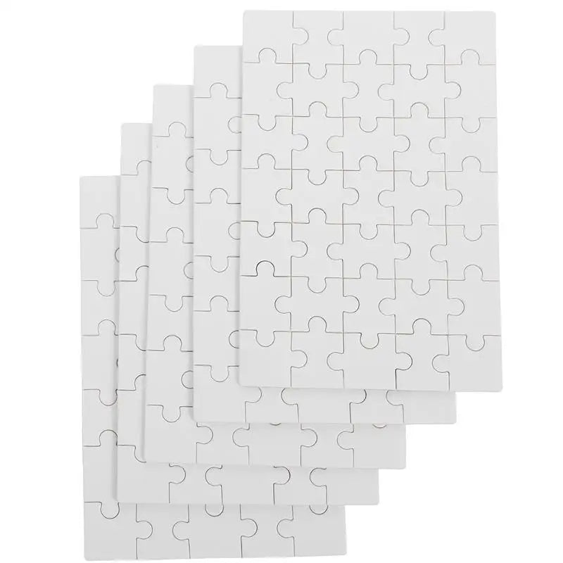 5-Set Blank Sublimation Puzzles | DIY Heat Transfer Wood Pieces Sublimation Puzzle Blanks Richie's