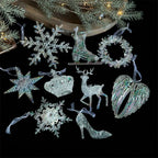 Transparent Acrylic Christmas Ornaments – Star Snowflake Pendant Christmas Ornament Richie's