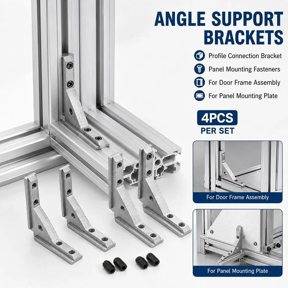Aluminum Angle Slot Connector L Bracket 2020 3030 4040 Profile Corner Bracket Richie's