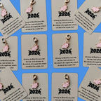 10pcs Pig Keychain Set with New Year Greeting Cards – Zinc Alloy Novelty Keychain Set Richie's