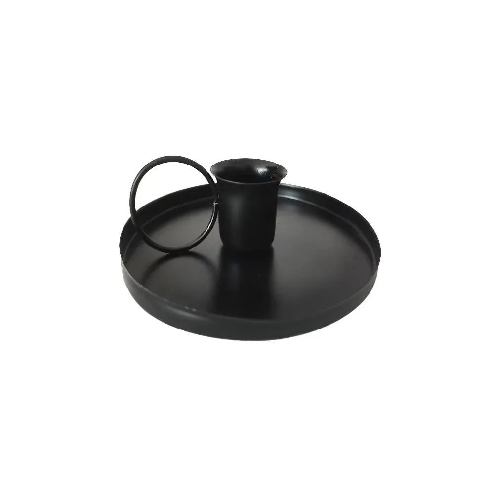 Vintage Metal Candle Holder with Handle | Iron Candlestick Stand Candle Holder Richie's