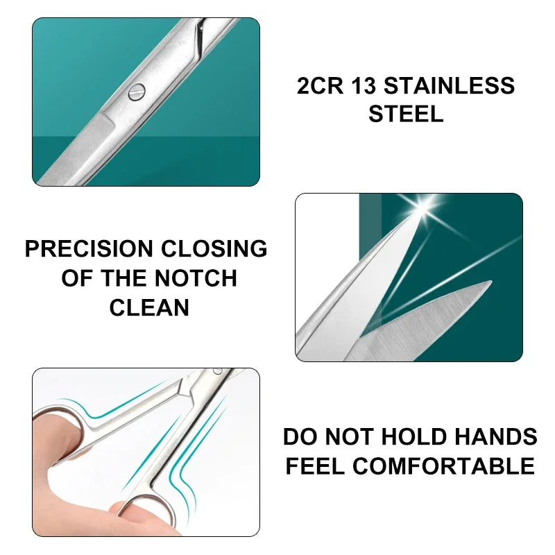 Stainless Steel Vet Scissors – Straight & Curved, 5 Sizes Pet Grooming Scissors Richie's
