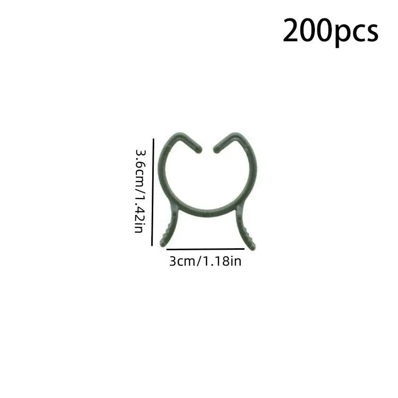 100/200pcs Plant Support Clips – 3 Sizes, Climbing Plants Plant Support Clips Richie's 200pcs L