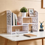 Scalable White Desktop Stationery Organizer & Bookshelf Desktop Organizer Richie's