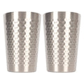 2-Pack 304 Stainless Steel Stackable Camping Cups 350ml Stainless Steel Tumbler Richie's black <50ml