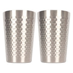 2-Pack 304 Stainless Steel Stackable Camping Cups 350ml Stainless Steel Tumbler Richie's black <50ml