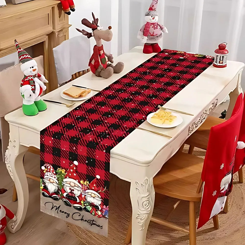 Christmas Table Runner Santa Snowman Elk Holiday Décor 120x33cm Christmas Table Runner Richie's 7