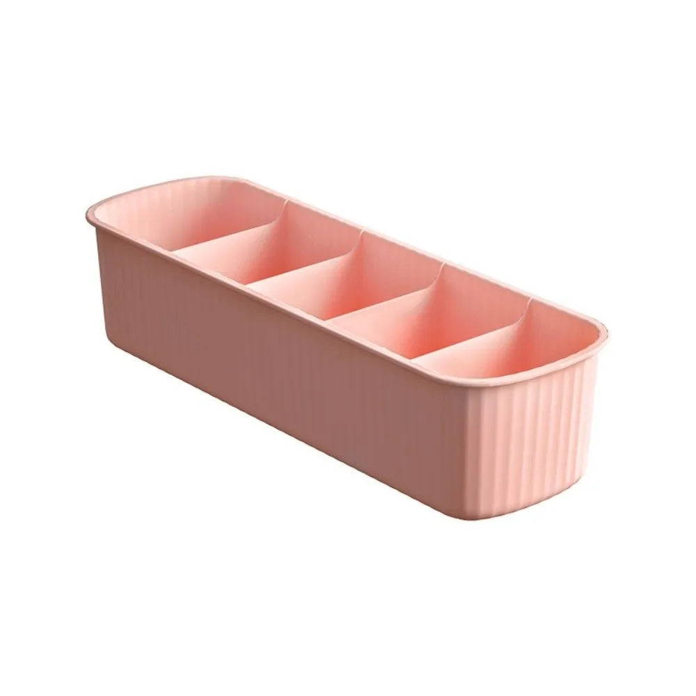 5-Grid Sock & Sundry Desktop Organizer Storage Box Drawer Organizer Box Richie's Pink