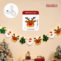 DIY Felt Christmas Tree Garland Pom Pom Pull Flag Banner Christmas Garland Richie's Style6