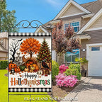 Flax Garden Flag – Halloween Thanksgiving Christmas Yard Banner Garden Flag Richie's