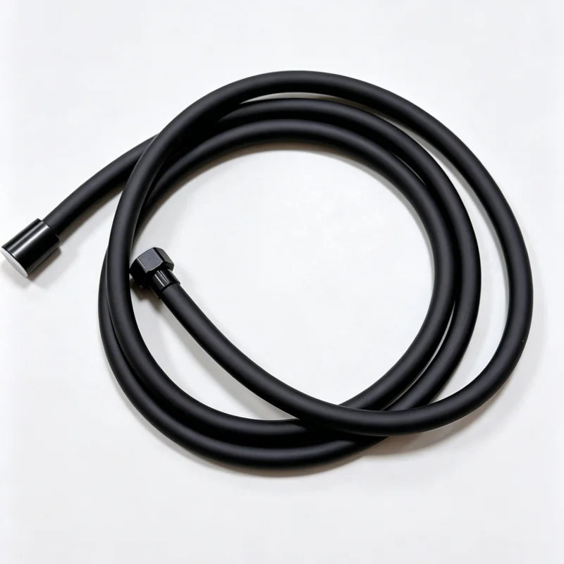 Flexible PVC Shower Hose 1.5M/2M Anti-Kink High Pressure Shower Hose Richie's BLACK 2M