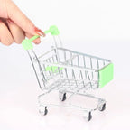 Mini Iron Shopping Cart Toy, Craft Display & Storage Holder Mini Toy Cart Richie's