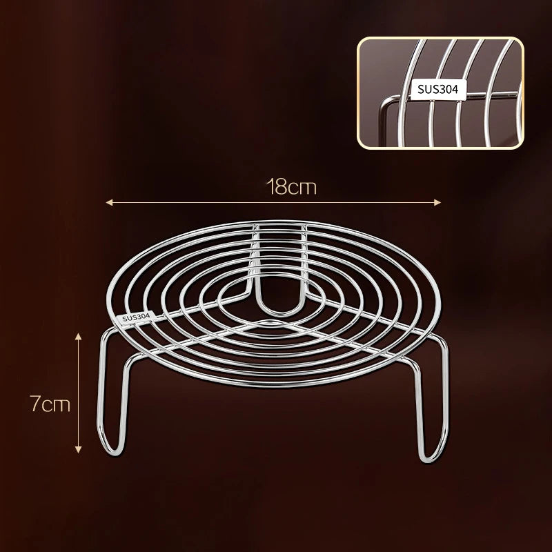 304 Stainless Steel Steamer Rack – Multi-Size Kitchen Steam Tray Kitchen Steamer Rack Richie's B 18cm