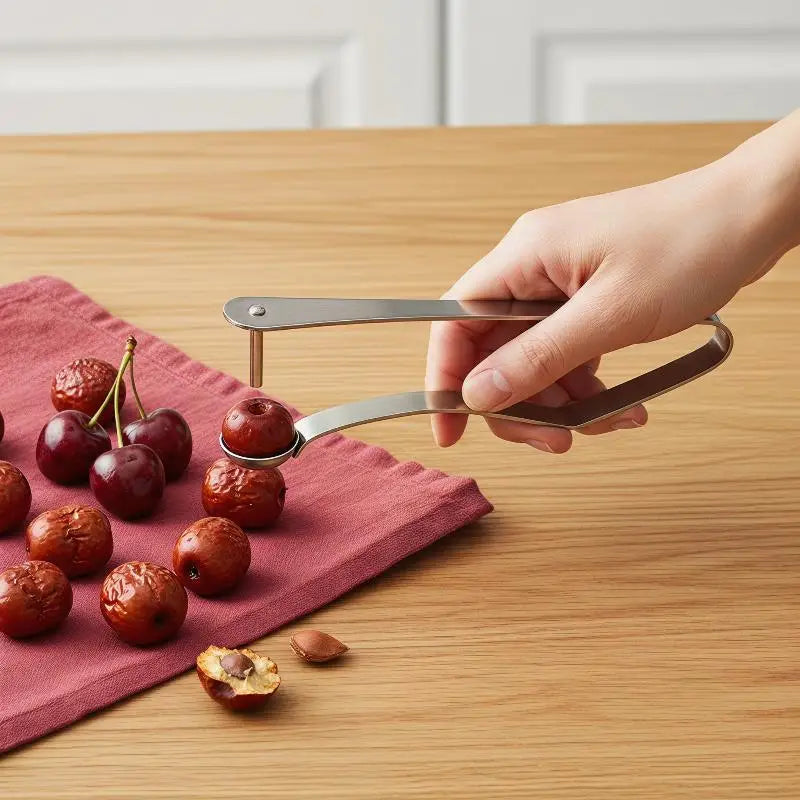 Food-Grade Stainless Steel Cherry Pitter – Quick Pitting Tool Fruit Pitting Tool Richie's