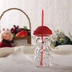 Mouse Glass Cup with Lid & Straw – Cute Borosilicate Mug Glass Novelty Mug Richie's