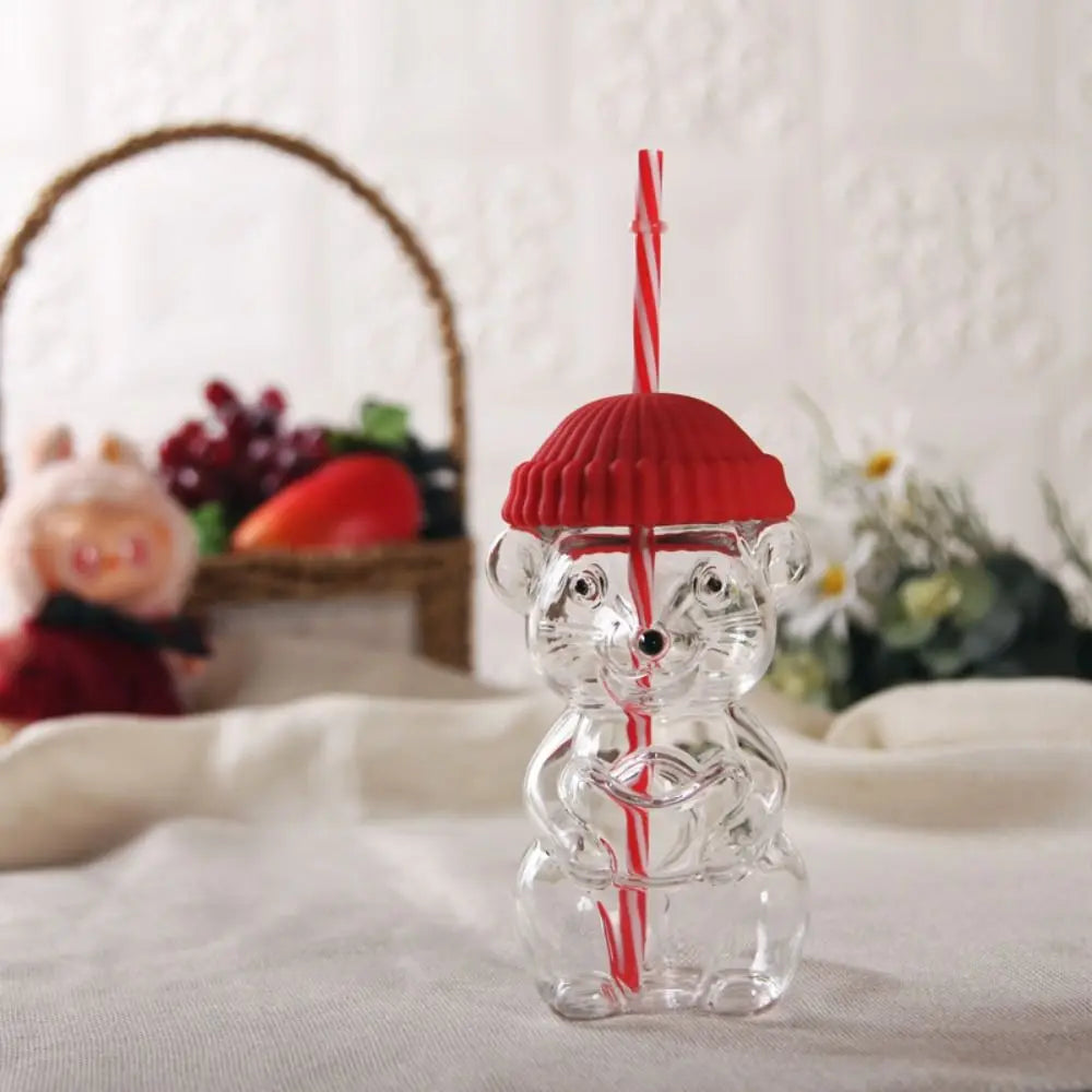 Mouse Glass Cup with Lid & Straw – Cute Borosilicate Mug Glass Novelty Mug Richie's