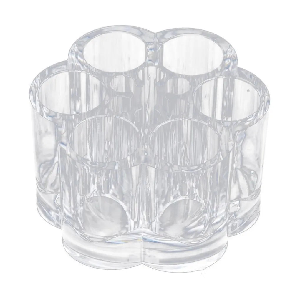 Clear Acrylic Flower Makeup Organizer – 6-Hole Lipstick Holder Makeup Storage Organizer Richie's