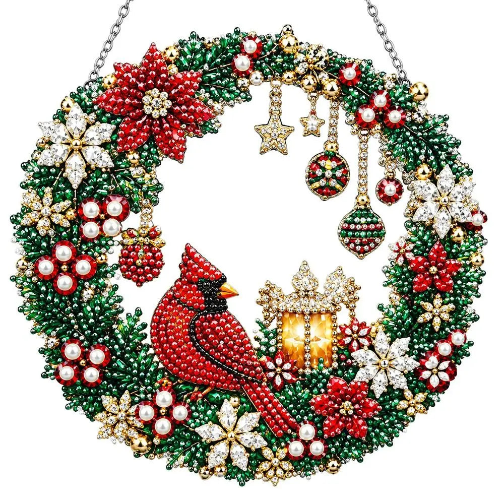Christmas Diamond Art Suncatcher – Acrylic Pearl Window Hanging Christmas Suncatcher Richie's
