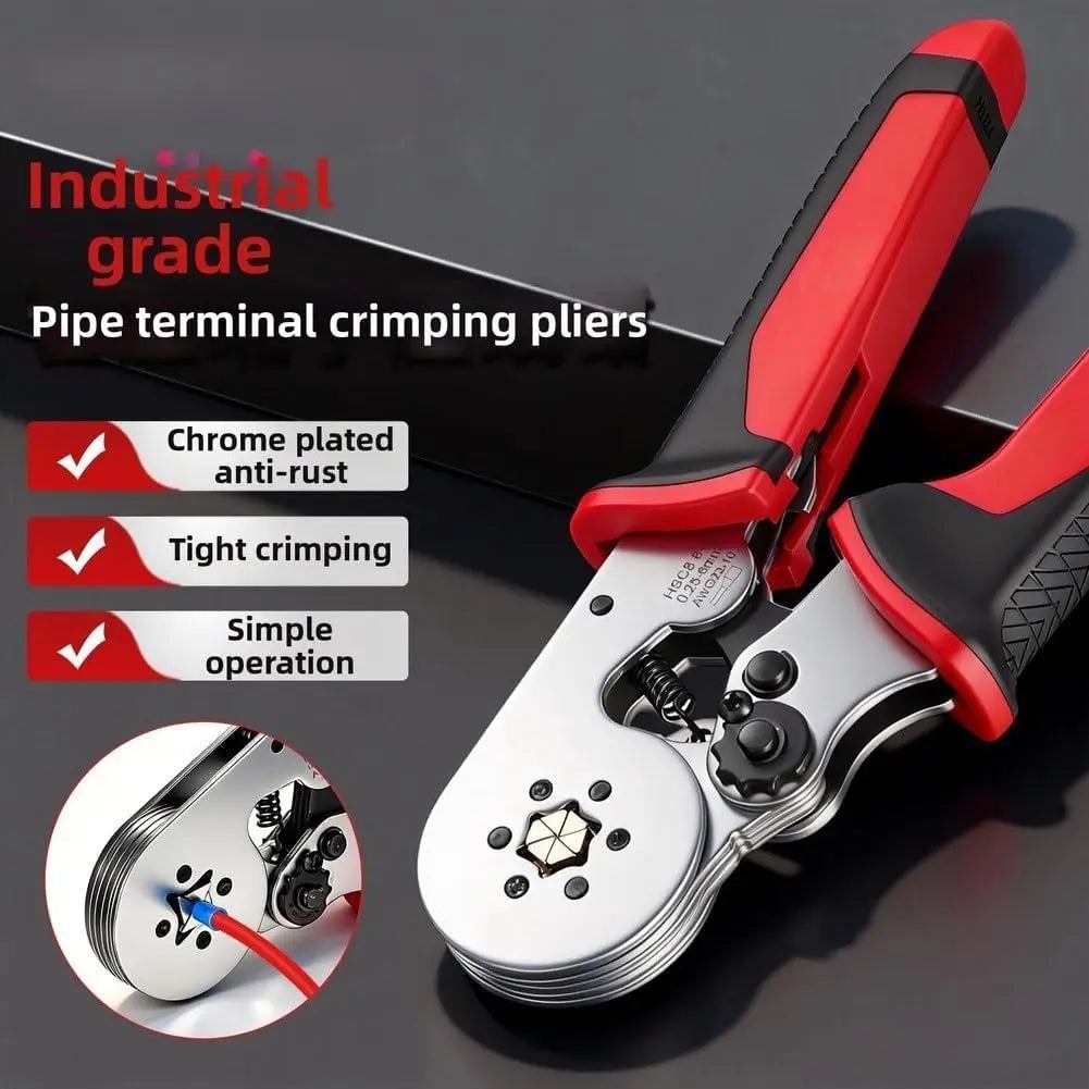 Terminal Block Crimping Tool – Self-Adjusting, 0.25–10mm² Crimping Tool Richie's