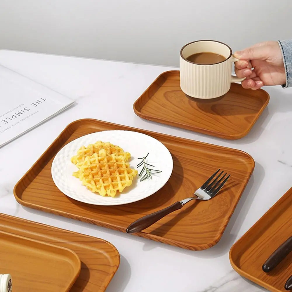 Nordic Plastic Rectangular Storage & Service Tray | 5 Sizes Serving Tray Richie's