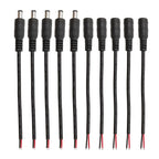 DC Power Pigtail Cable 5.5mm x 2.1mm Male Female Barrel Connector DC Power Connector Richie's