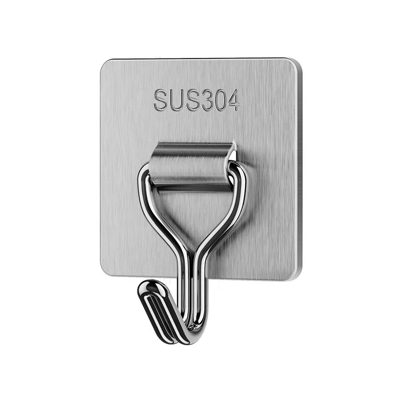 Self-Adhesive 304 Stainless Steel Wall Hooks | Multi-Purpose Adhesive Wall Hooks Richie's