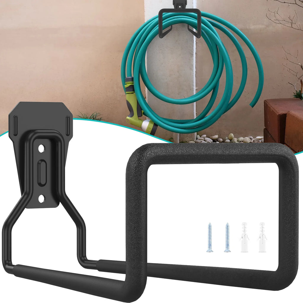 Wall Mounted Metal Hose Holder – Heavy Duty Garden Hanger Garden Hose Holder Richie's