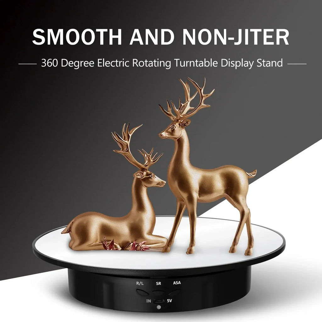 360° Electric Rotating Display Turntable 200mm | 3 Speeds Photography Display Turntable Richie's
