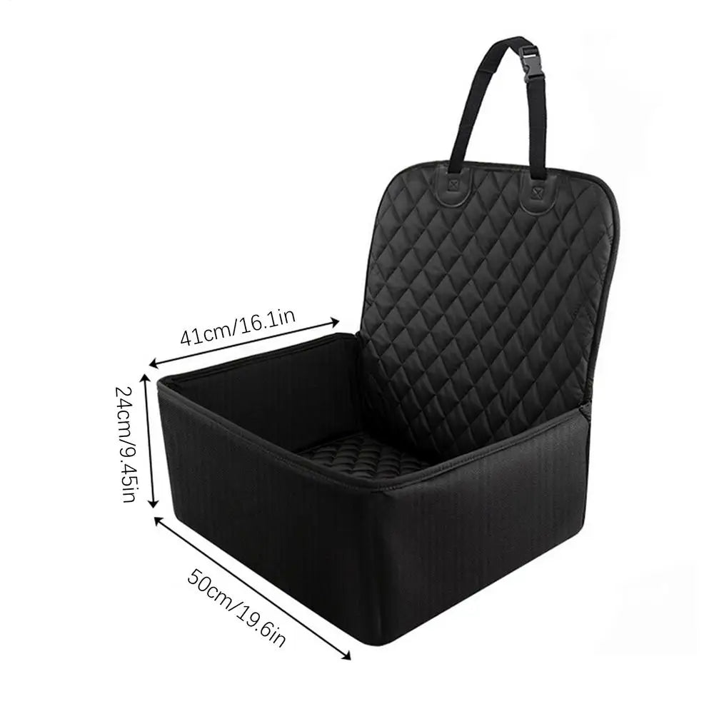 Waterproof Dog Car Seat Cover & Pet Booster Seat for Trucks Pet Car Seat Cover Richie's Black Other Four Seasons