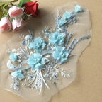 3D Sequined Flower Embroidery Patch – DIY Floral Lace Applique Embroidery Applique Patch Richie's