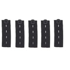 5-Pack Jeans Waist Extender Buckles – Adjustable Elastic Waist Extender Buckles Richie's black