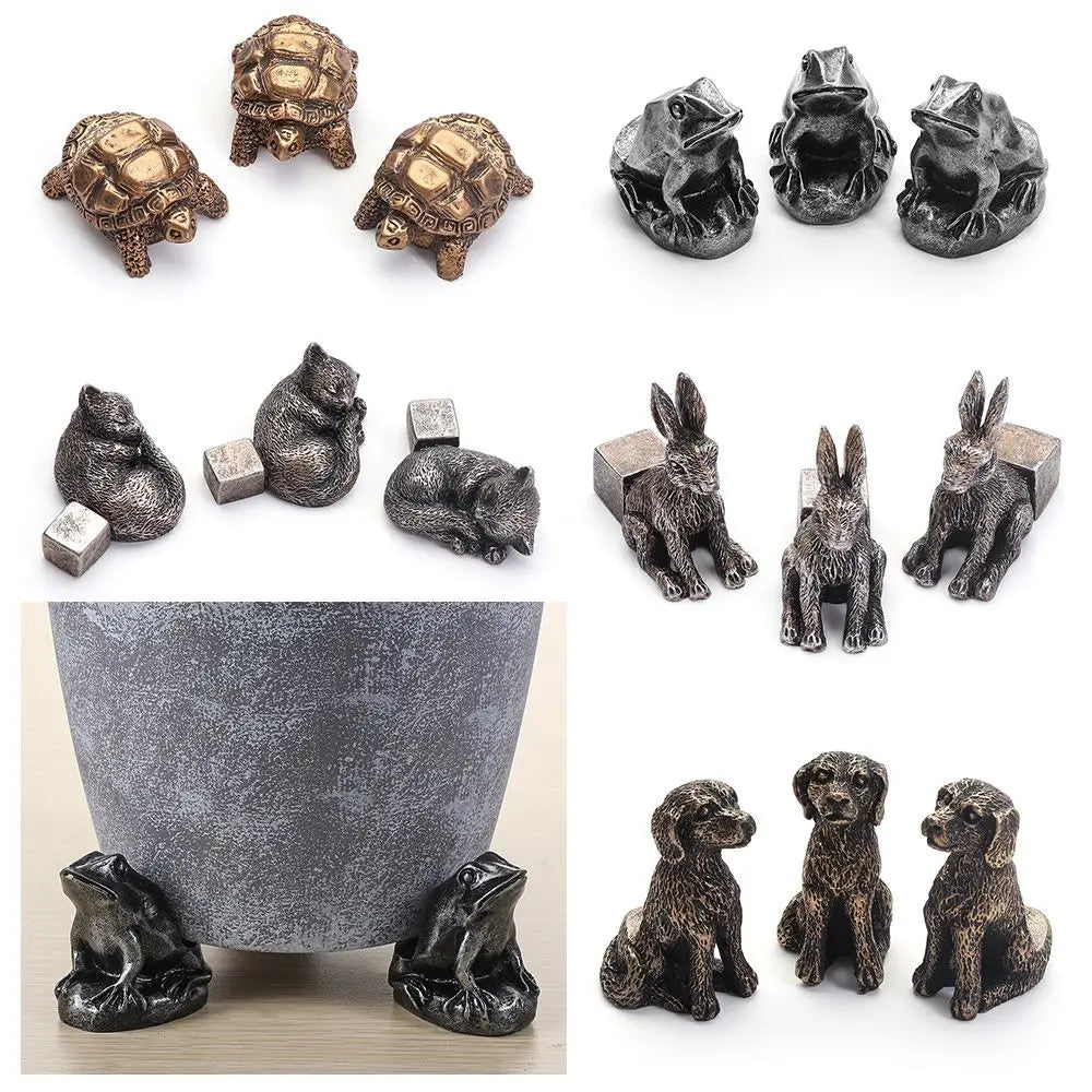 3-Piece Animal Resin Plant Pot Feet | Bonsai & Flower Pot Stand Plant Pot Feet Richie's