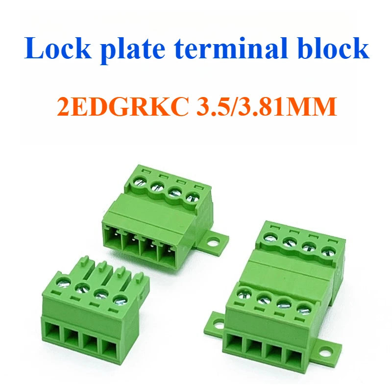 Solderless PCB Screw Terminal Connector Set 15EDGKC 3.81mm PCB Terminal Connector Richie's