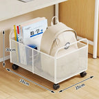 Iron Mobile Storage Box with Wheels – Rolling Desk Organizer Rolling Storage Organizer Richie's