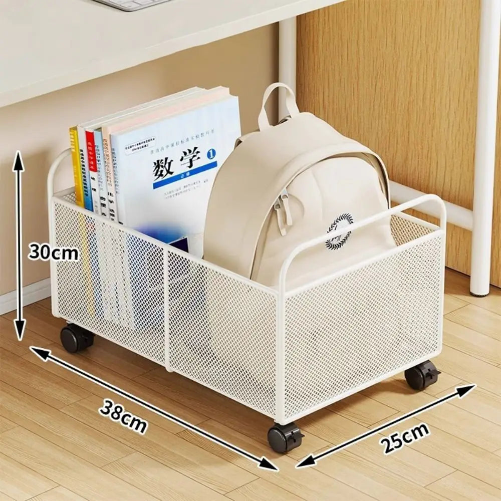 Iron Mobile Storage Box with Wheels – Rolling Desk Organizer Rolling Storage Organizer Richie's