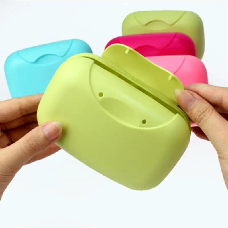 Portable Travel Soap Box with Lid – Candy Color Soap Dish Travel Soap Dish Richie's
