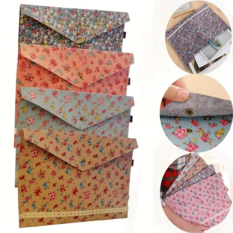 Floral File Storage Bag – Large Capacity Fabric Organizer File Storage Bag Richie's