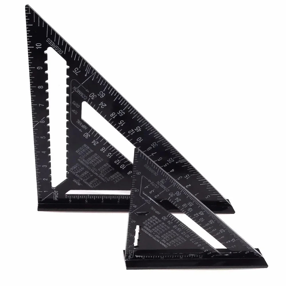 7"/12" Aluminum Carpenter Square Protractor Miter Saw Guide Carpenter Square Richie's