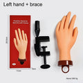 Practice Nail Hand with Desktop Bracket | Mannequin Training Nail Practice Hand Richie's Left and brace
