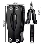 TOTNEND Folding Multi-Tool Pliers – Portable Camping Tool Folding Multi-Tool Richie's black