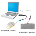 FUCHU USB Male to PS/2 Female Adapter – Mouse & Keyboard USB Adapter Richie's