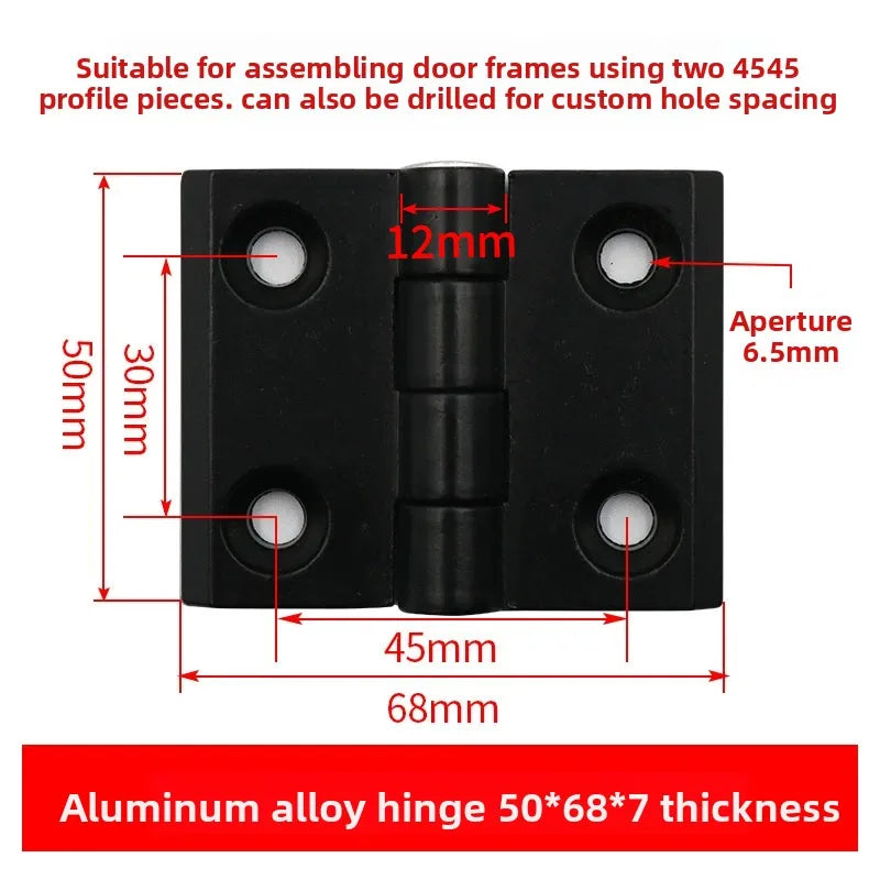 Aluminum Gun Stock Hinges 2020/3030/4040/5050 – Doors & Cabinets Door Cabinet Hinge Richie's 4545 Black 30x45